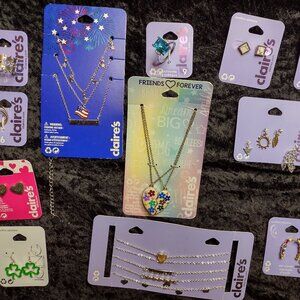 Mix Lot New Claires Icing USA Best Friends Necklaces Chokers Rings & Earrings